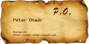 Péter Otmár névjegykártya